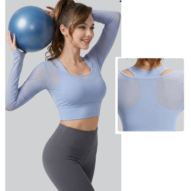 เสื้อครอปโยคะแขนยาวผ้าตาข่ายบา - Sheer Mesh Bra บทวิจารณ์และราคา